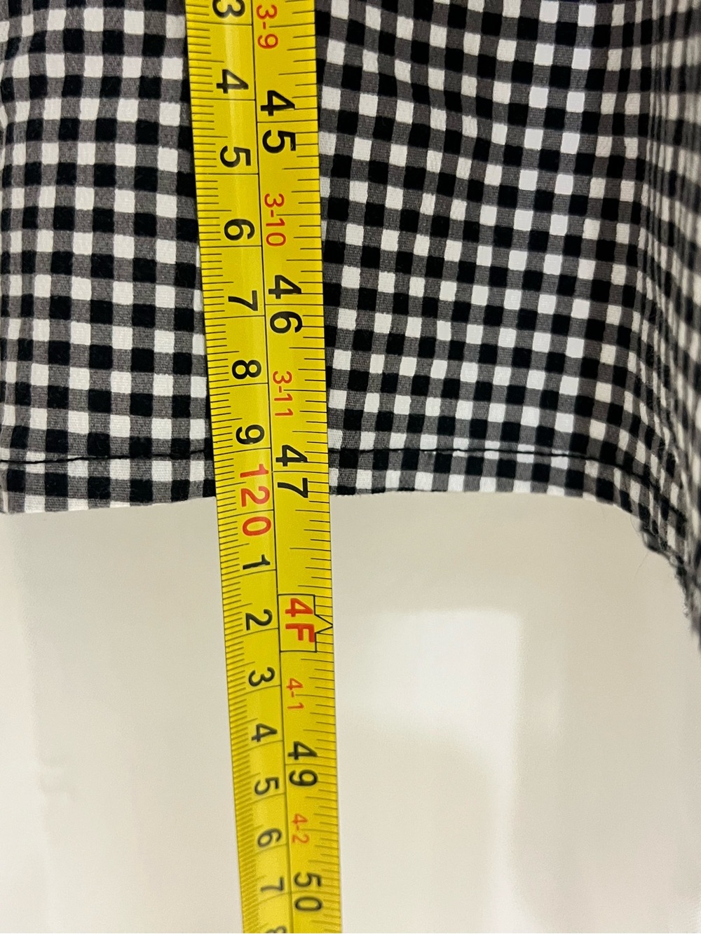 NWOT Abercrombie & Fitch Flowy Midi Dress Black Gingham Large Petite LP - Picture 15 of 16